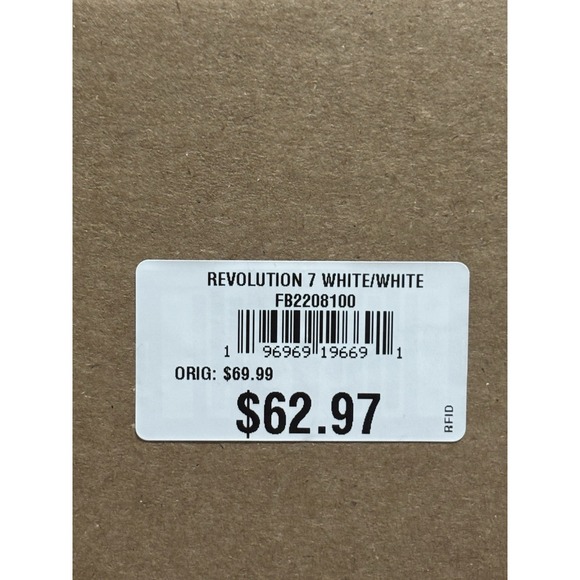 NEW Nike Revolution 7 Women's Running Shoes, Size 9.5 White/White (FB2208-100) - Picture 8 of 8